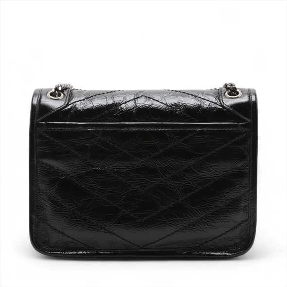 Saint Laurent Black Vintage Leather Niki Baby [Clearance Sale]