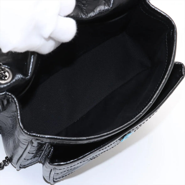 Saint Laurent Black Vintage Leather Niki Baby [Clearance Sale]