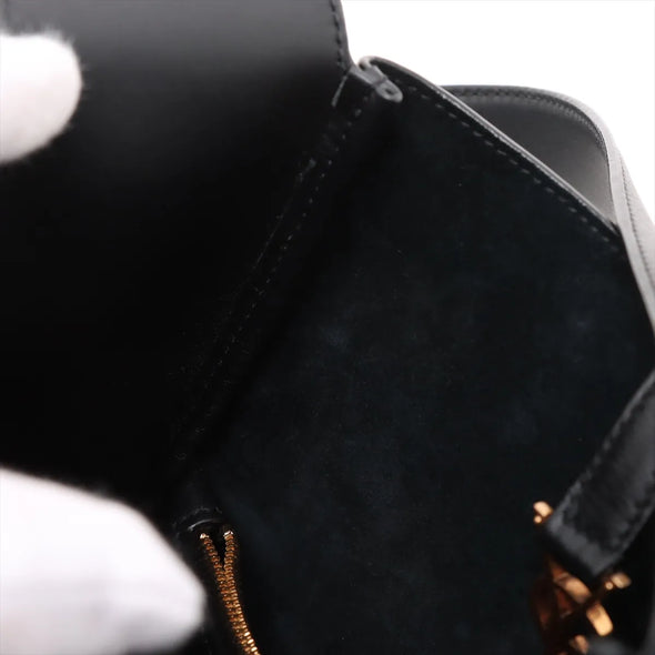Saint Laurent Black Leather LE 5 A 7 Hobo Bag [Clearance Sale]