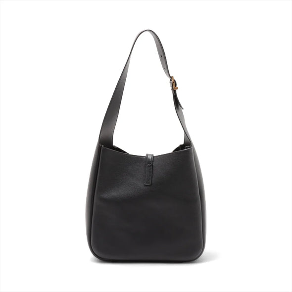 Saint Laurent Black Leather LE 5 A 7 Hobo Bag [Clearance Sale]