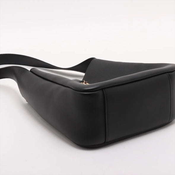 Saint Laurent Black Leather LE 5 A 7 Hobo Bag [Clearance Sale]