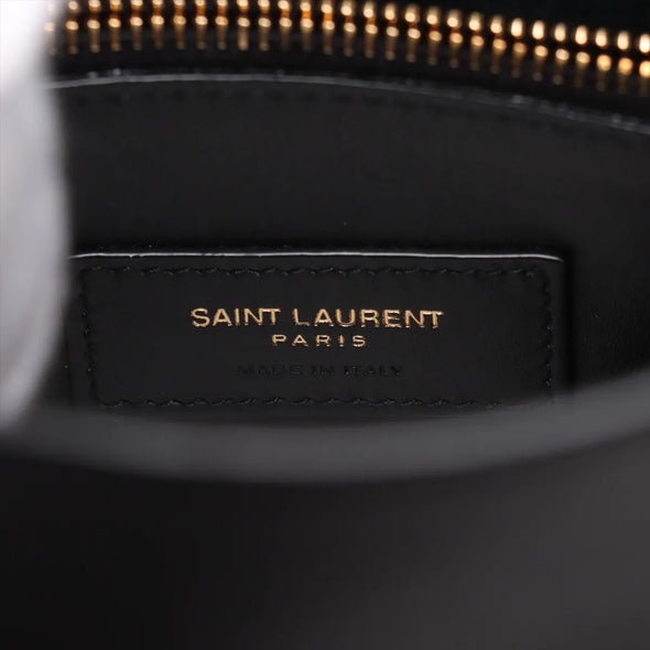 Saint Laurent Black Leather LE 5 A 7 Hobo Bag [Clearance Sale]