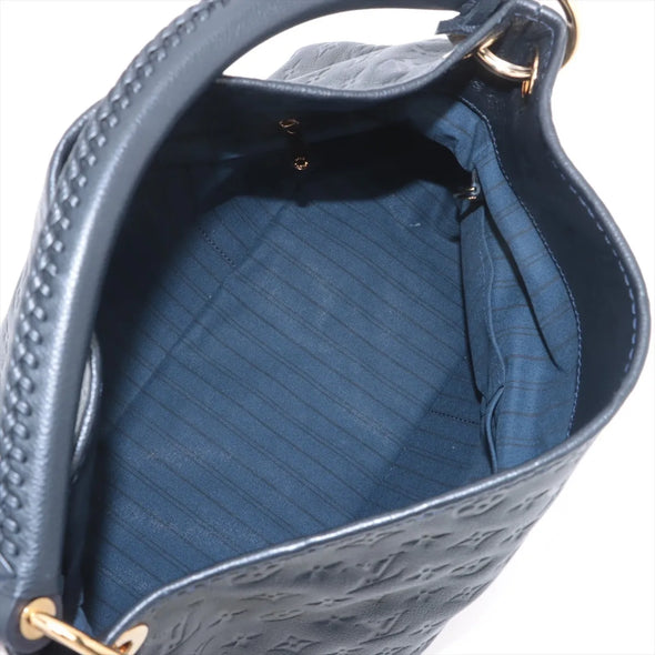 Louis Vuitton Blue Monogram Empreinte Leather Vintage Artsy MM [Clearance Sale]
