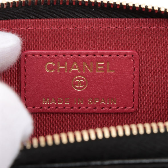Chanel Black Nappa Leather Chanel 19 Coin Purse [Clearance Sale]