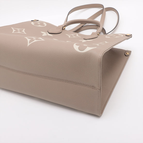 Louis Vuitton TOurterelle Bicolor Monogram Empreinte Leather OnTheGo MM [Clearance Sale]