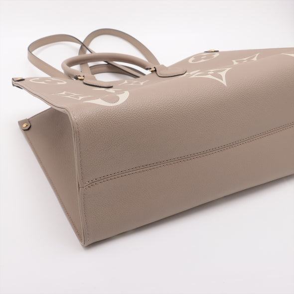 Louis Vuitton TOurterelle Bicolor Monogram Empreinte Leather OnTheGo MM [Clearance Sale]