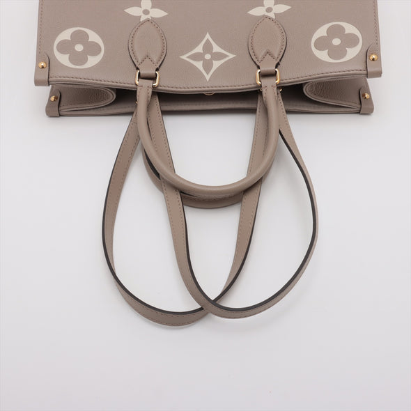 Louis Vuitton TOurterelle Bicolor Monogram Empreinte Leather OnTheGo MM [Clearance Sale]