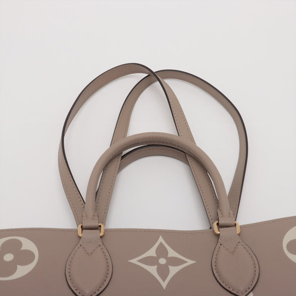 Louis Vuitton TOurterelle Bicolor Monogram Empreinte Leather OnTheGo MM [Clearance Sale]