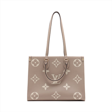 Louis Vuitton TOurterelle Bicolor Monogram Empreinte Leather OnTheGo MM [Clearance Sale]