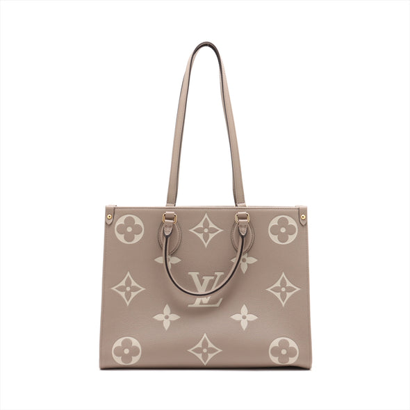 Louis Vuitton TOurterelle Bicolor Monogram Empreinte Leather OnTheGo MM [Clearance Sale]