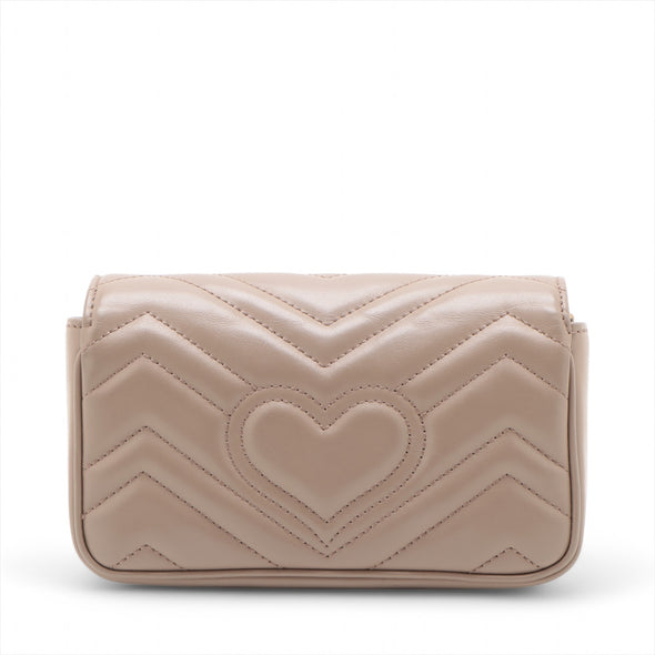 Gucci Pink Leather GG Marmont Mini Bag [Clearance Sale]
