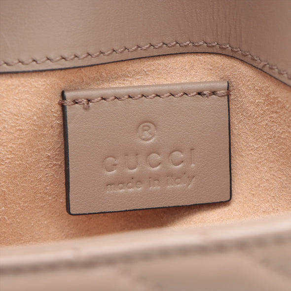 Gucci Pink Leather GG Marmont Mini Bag [Clearance Sale]
