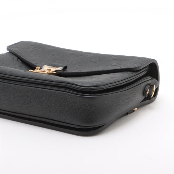 Louis Vuitton Black Monogram Empreinte Leather Pochette Metis [Clearance Sale]