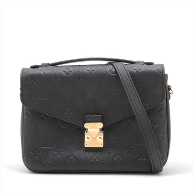 Louis Vuitton Black Monogram Empreinte Leather Pochette Metis [Clearance Sale]