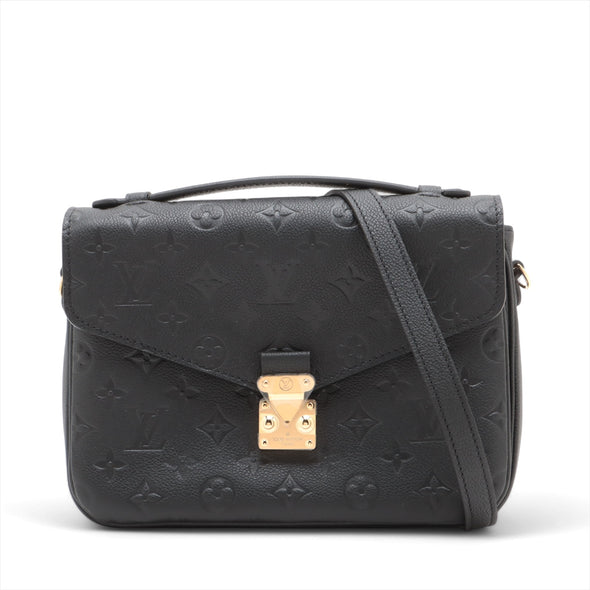 Louis Vuitton Black Monogram Empreinte Leather Pochette Metis [Clearance Sale]