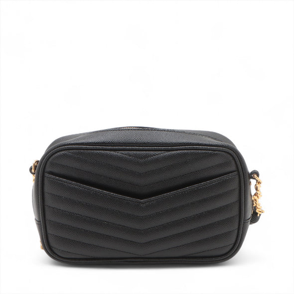 Saint Laurent Black Grained Leather Lou Camera Bag [Clearance Sale]