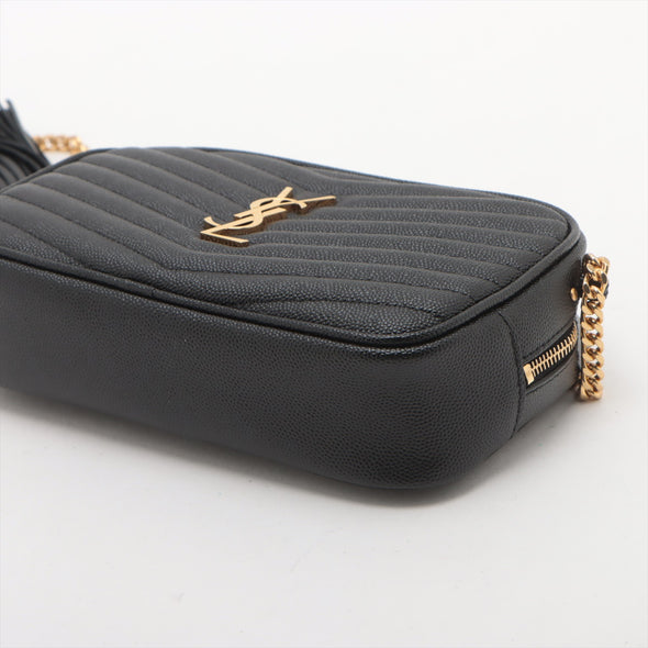 Saint Laurent Black Grained Leather Lou Camera Bag [Clearance Sale]