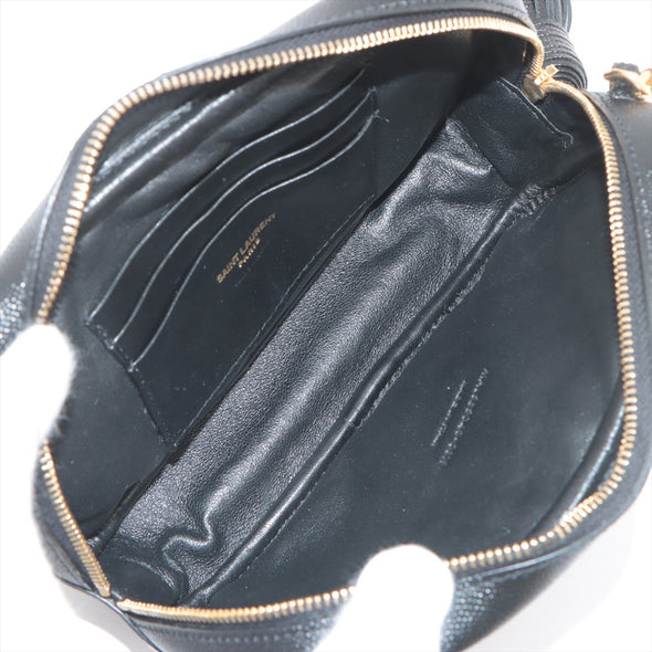 Saint Laurent Black Grained Leather Lou Camera Bag [Clearance Sale]