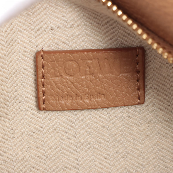 Loewe Brown Leather Small Puzzle Bag [Clearance Sale]