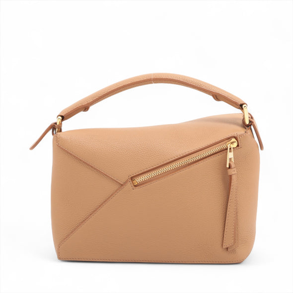 Loewe Brown Leather Small Puzzle Bag [Clearance Sale]