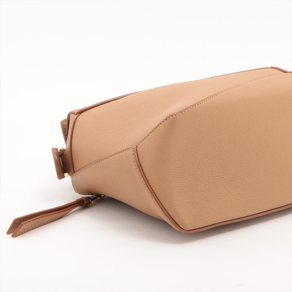Loewe Brown Leather Small Puzzle Bag [Clearance Sale]