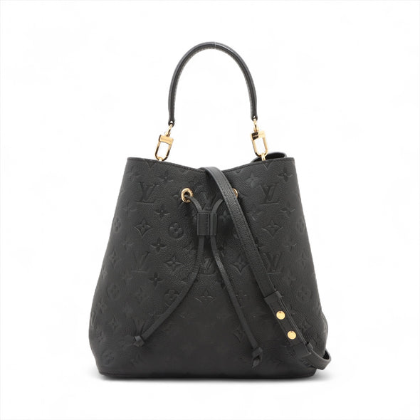 Louis Vuitton Noir Monogram Empreinte Leather NeoNoe MM [Clearance Sale]