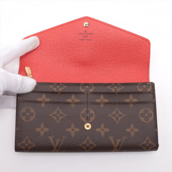 Louis Vuitton Fuchsia Monogram Sarah Wallet [Clearance Sale]