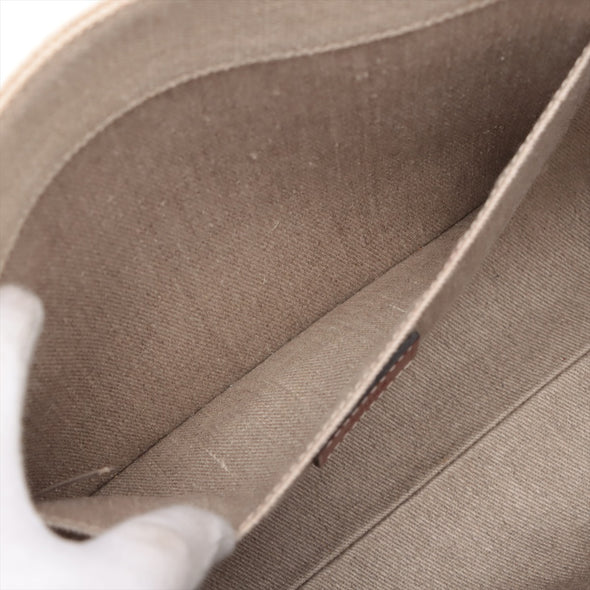 Chloe Brown Beige Canvas Medium Woody Tote Bag [Clearance Sale]