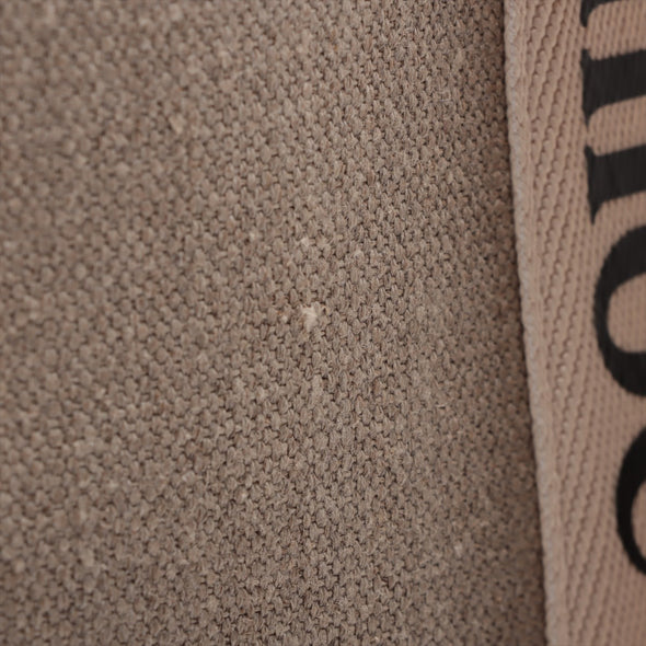 Chloe Brown Beige Canvas Medium Woody Tote Bag [Clearance Sale]