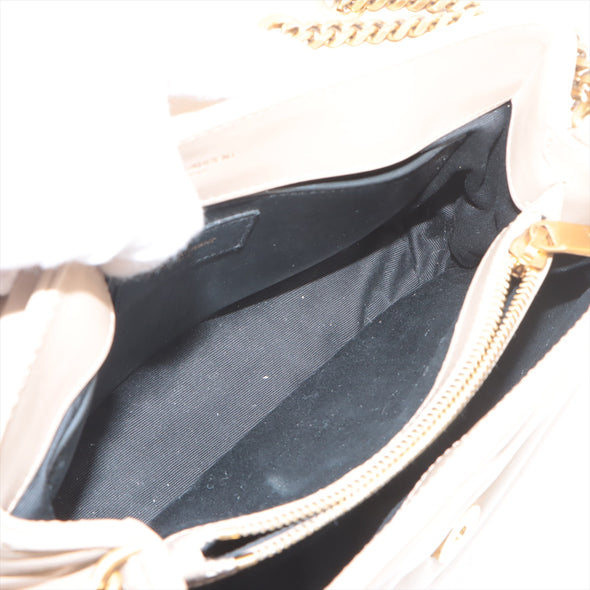 Saint Laurent Beige Leather Small Loulou Bag [Clearance Sale]