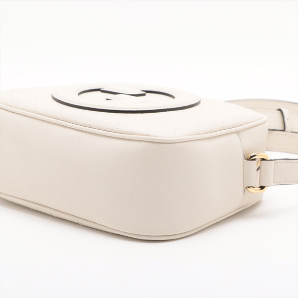 Gucci White Leather Blondie Small Shoulder Bag [Clearance Sale]