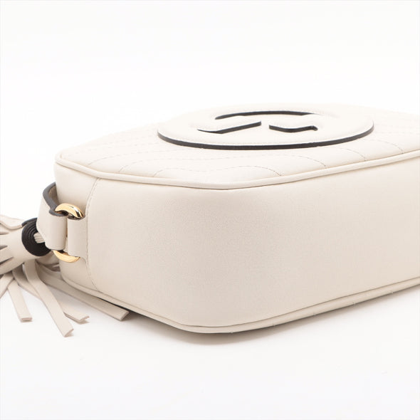 Gucci White Leather Blondie Small Shoulder Bag [Clearance Sale]