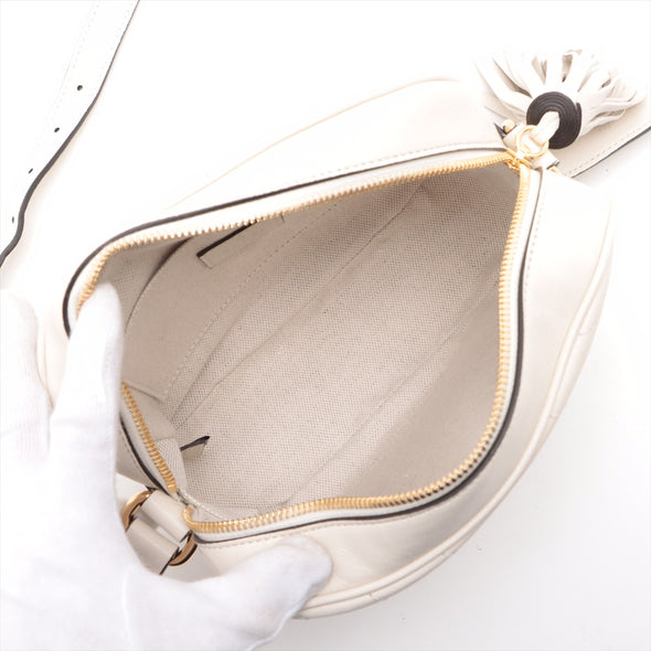 Gucci White Leather Blondie Small Shoulder Bag [Clearance Sale]