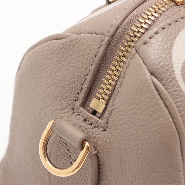 Louis Vuitton Tourterelle Bicolor Monogram Empreinte Leather Speedy Bandouliere 20 [Clearance Sale]