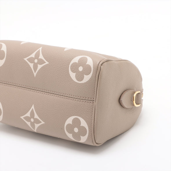 Louis Vuitton Tourterelle Bicolor Monogram Empreinte Leather Speedy Bandouliere 20 [Clearance Sale]