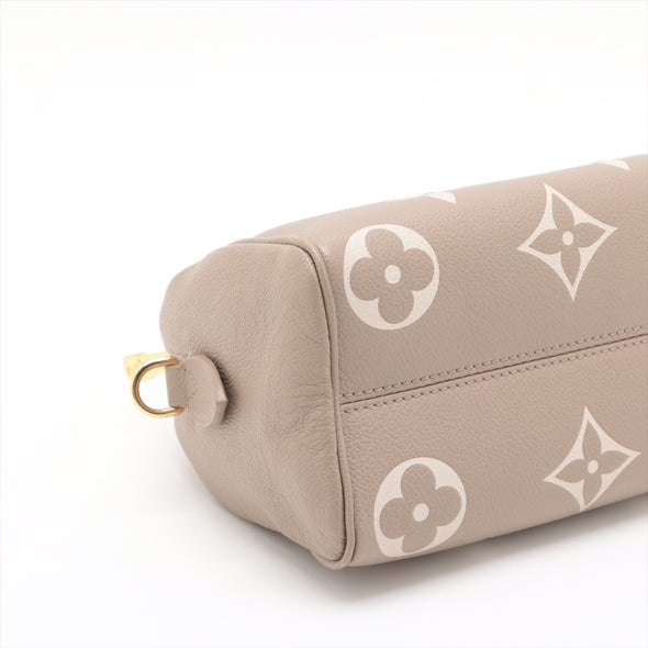 Louis Vuitton Tourterelle Bicolor Monogram Empreinte Leather Speedy Bandouliere 20 [Clearance Sale]