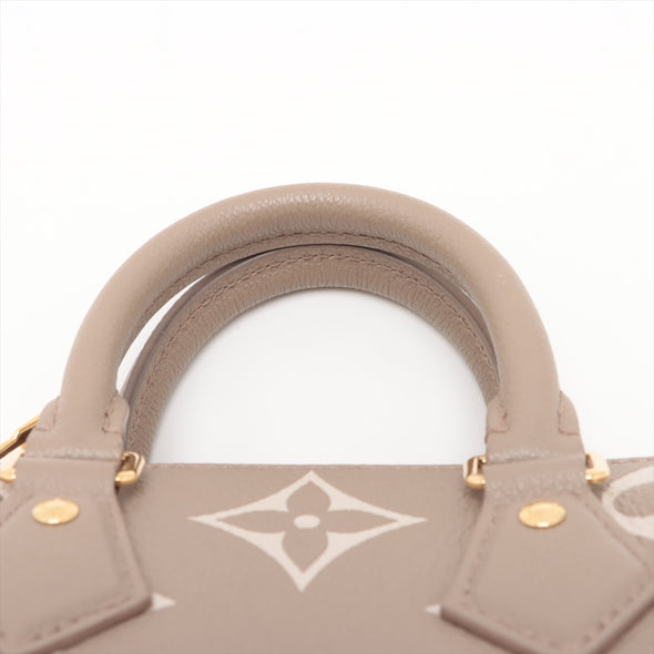 Louis Vuitton Tourterelle Bicolor Monogram Empreinte Leather Speedy Bandouliere 20 [Clearance Sale]