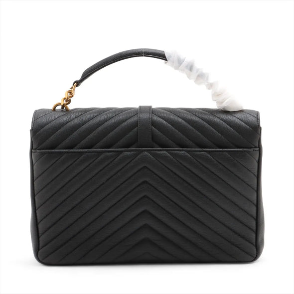 Saint Laurent Black Leather Large College Bag [Clearance Sale]