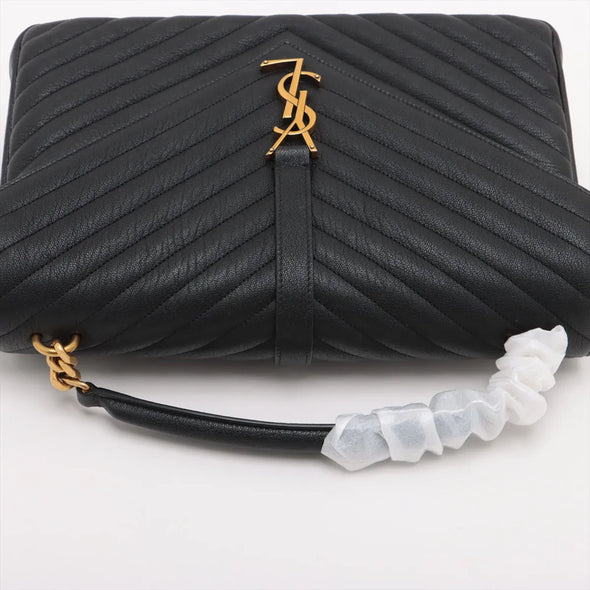 Saint Laurent Black Leather Large College Bag [Clearance Sale]