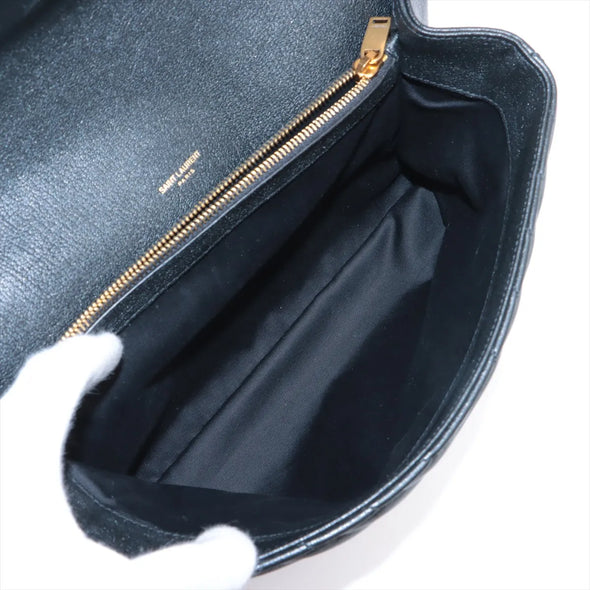 Saint Laurent Black Leather Large College Bag [Clearance Sale]