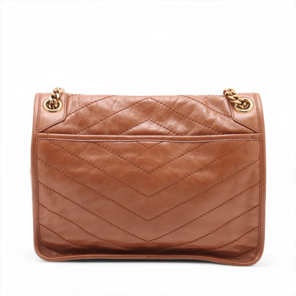 Saint Laurent Light Caramel Vintage Leather Niki Medium Shoulder Bag [Clearance Sale]