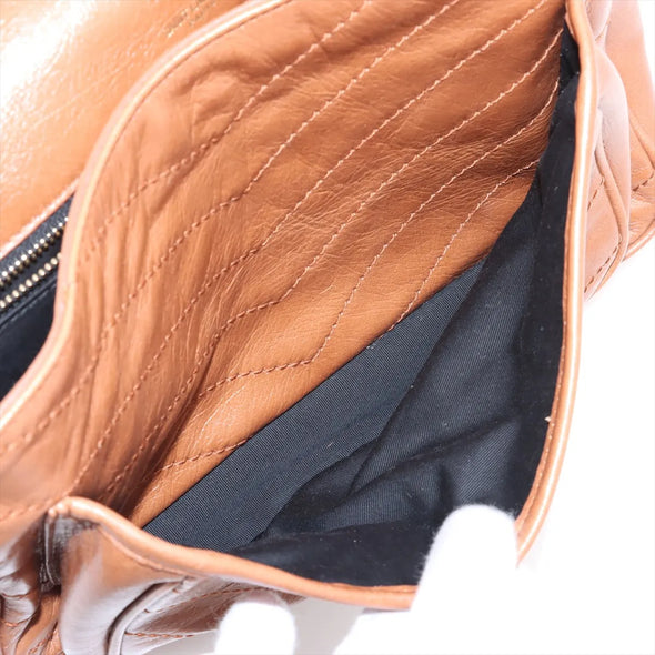 Saint Laurent Light Caramel Vintage Leather Niki Medium Shoulder Bag [Clearance Sale]