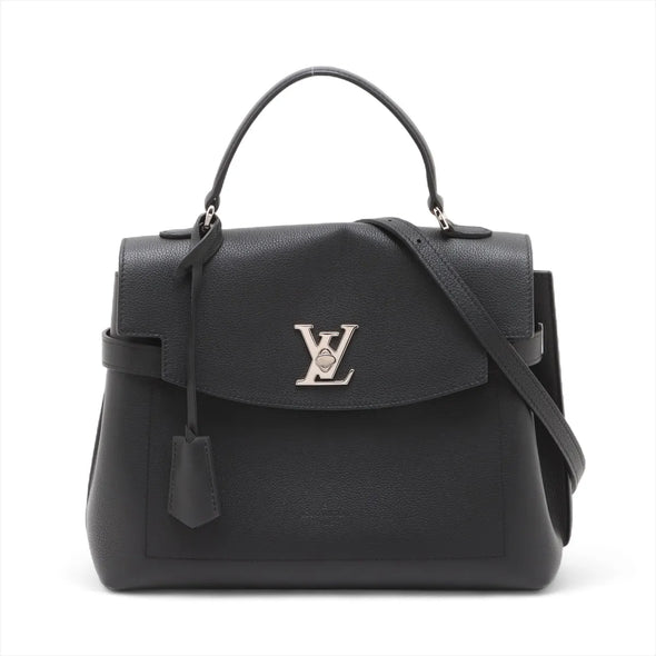 Louis Vuitton Black Leather Rock Me Ever Top Handle Bag [Clearance Sale]