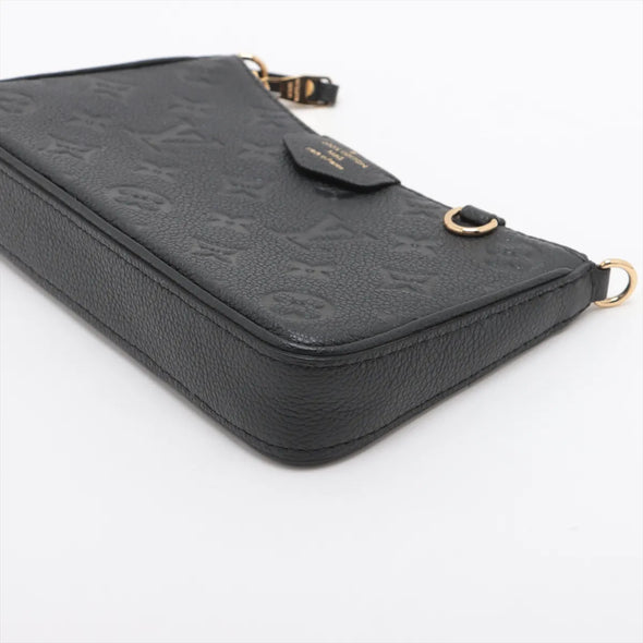 Black Monogram Empreinte Leather Easy Pouch On Strap