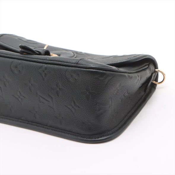 Black Monogram Empreinte Leather Diane Shoulder Bag
