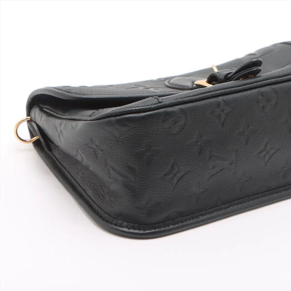 Black Monogram Empreinte Leather Diane Shoulder Bag
