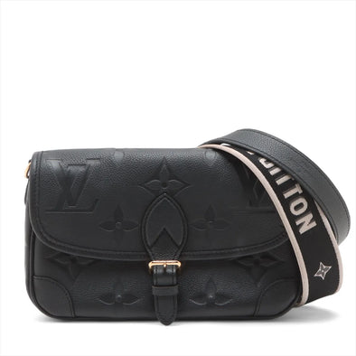 Black Monogram Empreinte Leather Diane Shoulder Bag