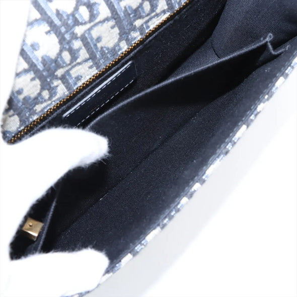 Christian Dior Navy Blue Dior Embroidery Montaigne 30 Shoulder Bag [Clearance Sale]