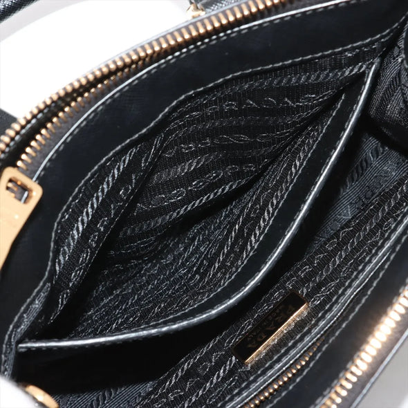 Prada Black Saffiano Leather Galleria Mini Bag [Clearance Sale]