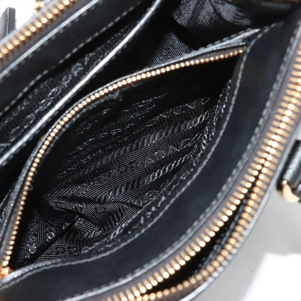 Prada Black Saffiano Leather Galleria Mini Bag [Clearance Sale]